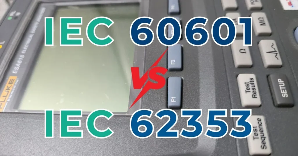 Diferencias IEC 60601 e IEC 62353