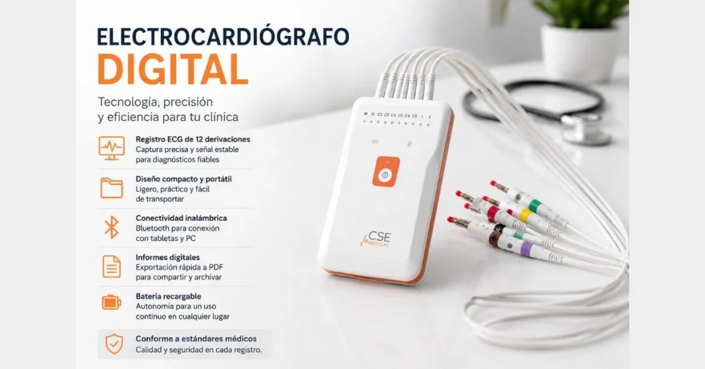 electrocardiógrafo digital