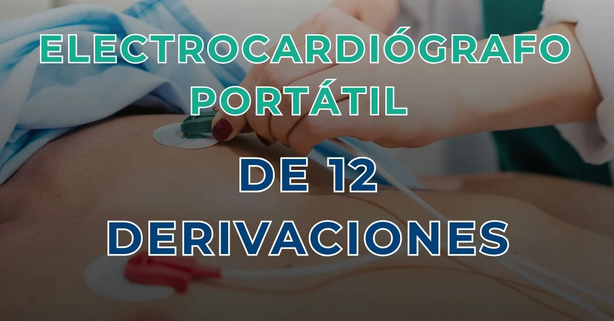 electrocardiógrafo portátil de 12 derivaciones